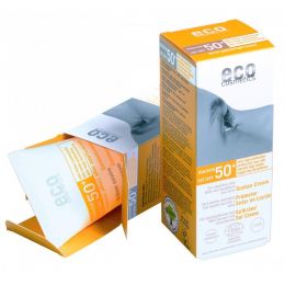 Crema bio cu protecție solară înaltă, nuanțată FPS 50+ Eco Cosmetics